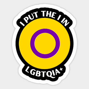 Intersex Pride Identity LGBTQIA Sticker